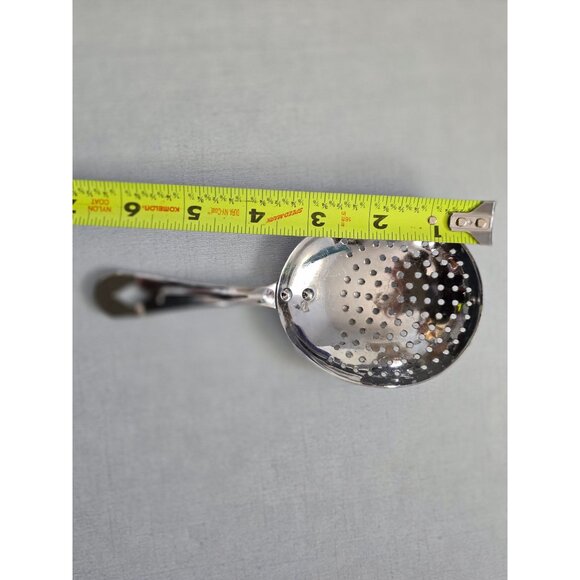 Vintage Irwin Wake Chrome Usa Tea Julep Strainer Perforated Kitchen Utensil - Picture 4 of 4